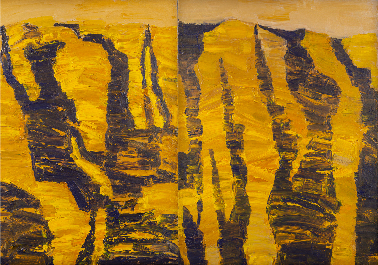 Pillars of the Sun  - diptych